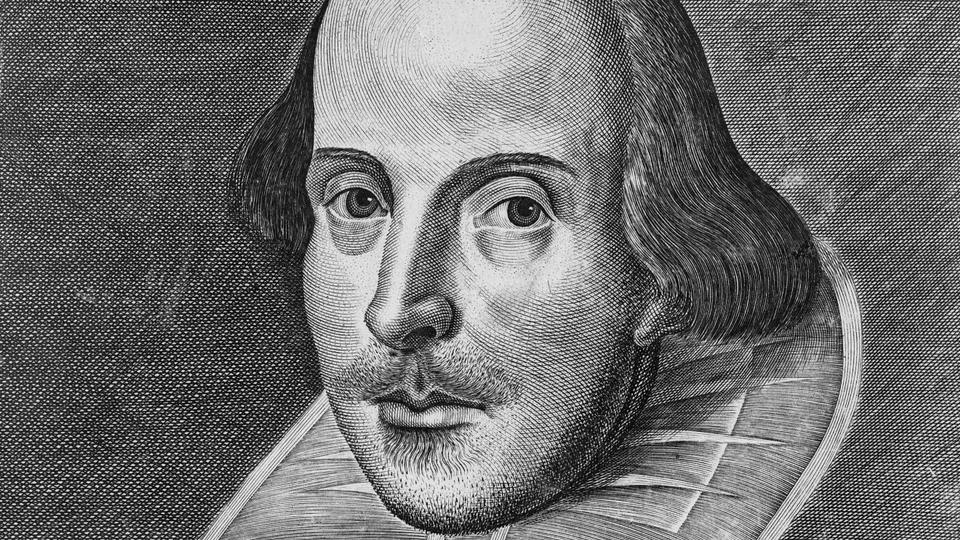 Portrait of William Shakespeare by Martin Droeshout (1622).
