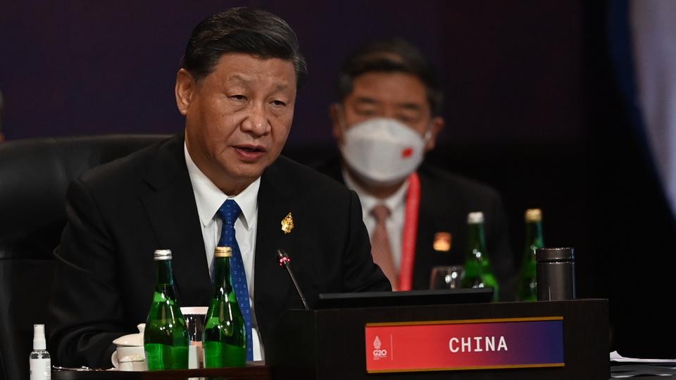 President of the People's Republic of China Xi Jinping attends the opening ceremony of the G20 Leaders' Summit in Bali's southern peninsula Nusa Dua, Indonesia on November 15, 2022.