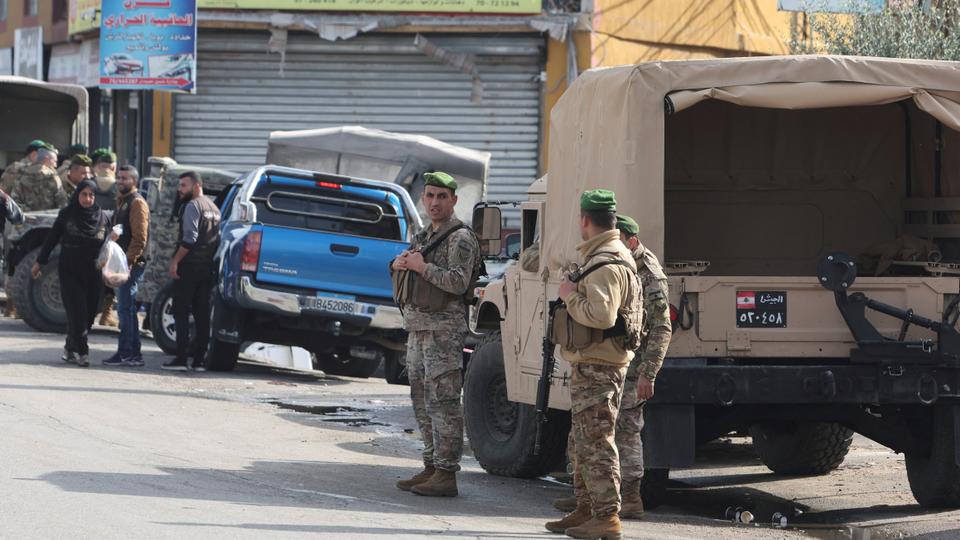 Lebanese army members have secured the area in Al Aqbiya in southern Lebanon after the attack.
