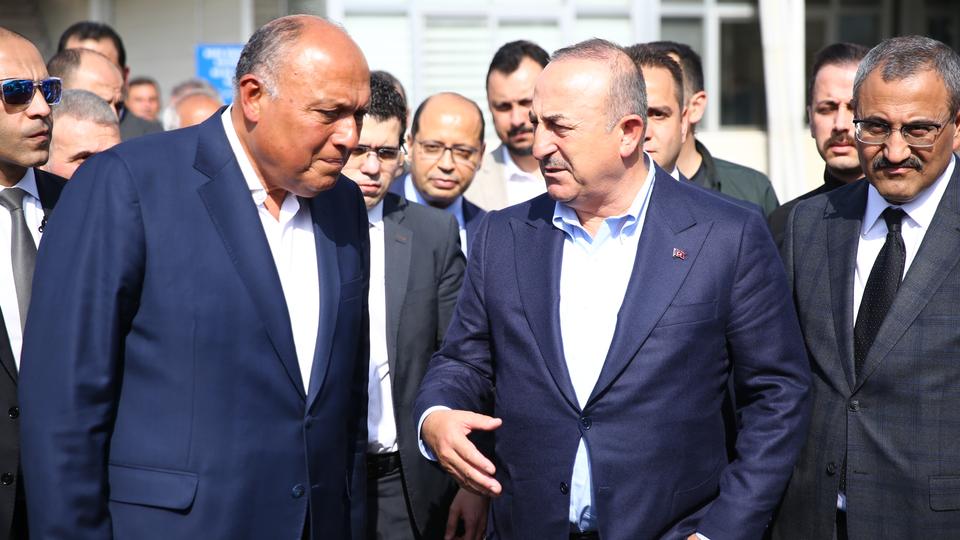 Turkish Foreign Minister Mevlut Cavusoglu earlier met with his Egyptian counterpart Sameh Shoukry during the latter's visit to southern Türkiye following the February 6 earthquakes.