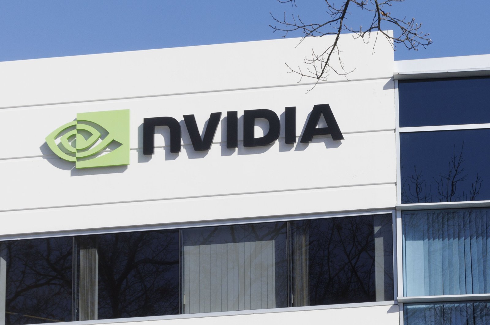 Outside of the NVIDIA corporate offices in Westford, Massachusetts, U.S., Feb. 16, 2024. (EPA Photo)