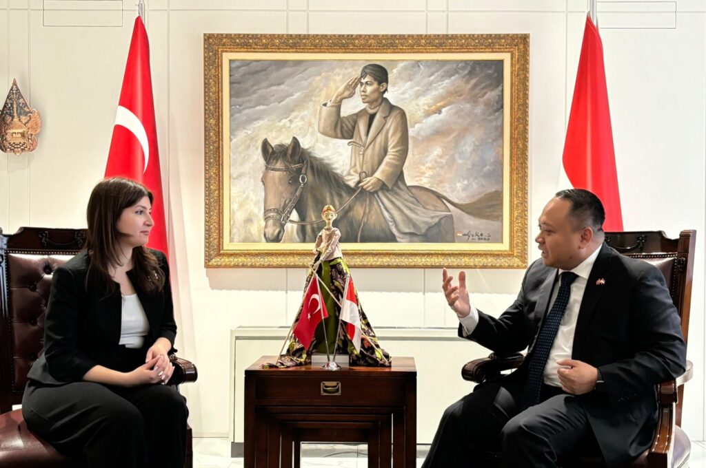 Indonesia's Ambassador to Türkiye Achmad Rizal Purnama speaks with Daily Sabah's Dilara Aslan Özer at the embassy in Ankara, Türkiye, March 22, 2024 (Courtesy of the embassy)
