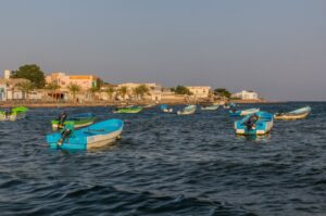 This undated photo shows fishing boats seen in Tadjoura, Djibouti.