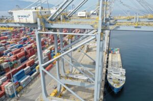 Containers are seen at the DP World Yarımca port, northwestern Kocaeli province, Türkiye, April 24, 2021. (Courtesy of P&O Maritime Logistics)