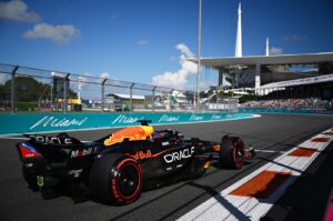 Max Verstappen on track during qualifying ahead of the F1 Grand Prix of Miami, Miami International Autodrome, Miami, Florida, U.S., May 4, 2024. (AFP Photo)