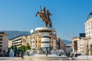 The Alexander the Great Monument in Skopje, North Macedonia. (Shutterstock Photo)