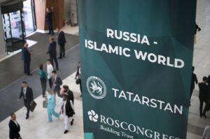 KazanForum, a top Russian economic forum, will take place in Kazan from May 14 to 19, Tatarstan, southwest Russia, April 15, 2024. (AA Photo)