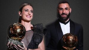 Ballon d'Or 2022 trophies go to Spanish Alexia Putellas for women, French Karim Benzema for men, as this year’s award was based on achievements from the past season.