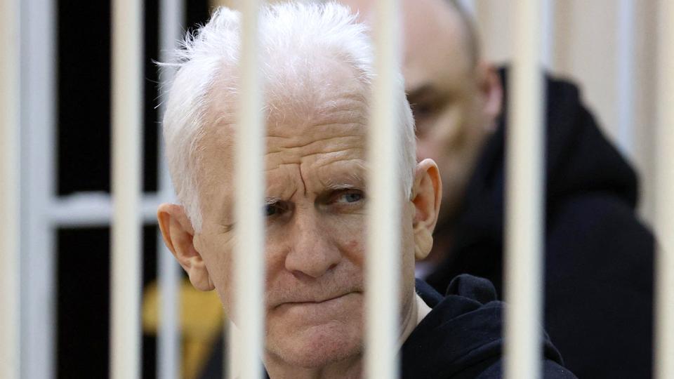 Ales Bialiatski was arrested and jailed after massive protests over a 2020 election
